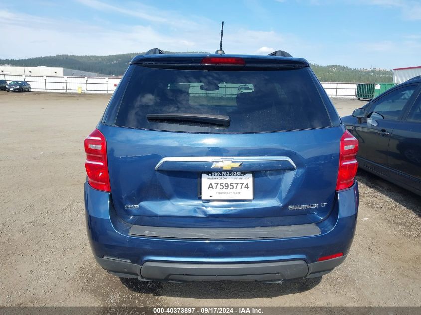 2016 Chevrolet Equinox Lt VIN: 2GNFLFEK8G6319900 Lot: 40373897