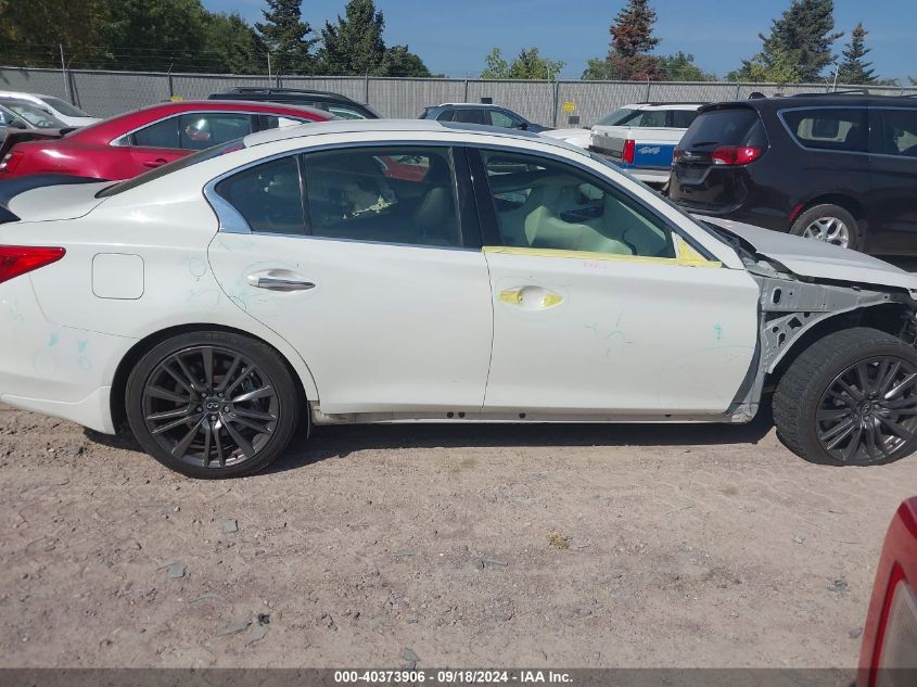 2016 Infiniti Q50 3.0T Red Sport 400 VIN: JN1FV7AR4GM450497 Lot: 40373906