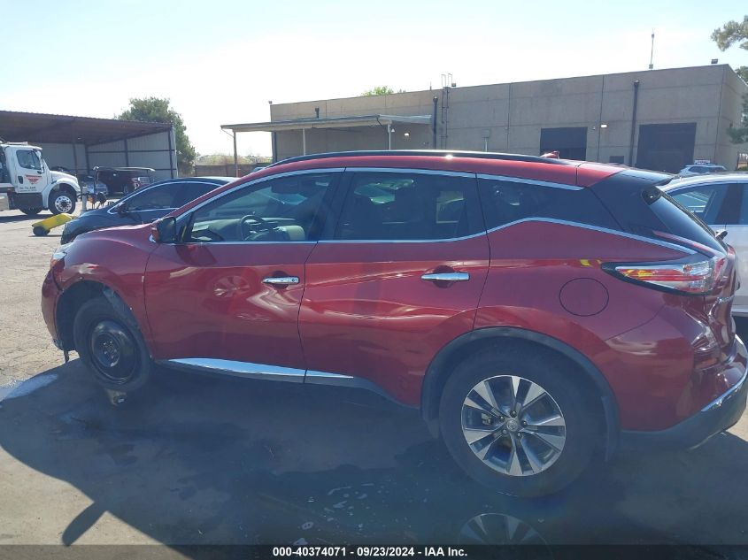 2015 Nissan Murano Platinum/S/Sl/Sv VIN: 5N1AZ2MH4FN215121 Lot: 40374071