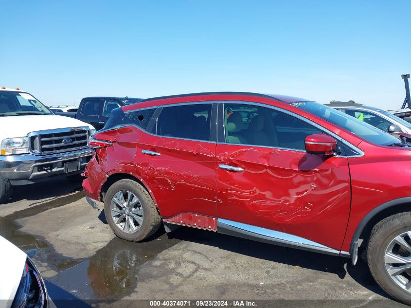 2015 Nissan Murano Platinum/S/Sl/Sv VIN: 5N1AZ2MH4FN215121 Lot: 40374071