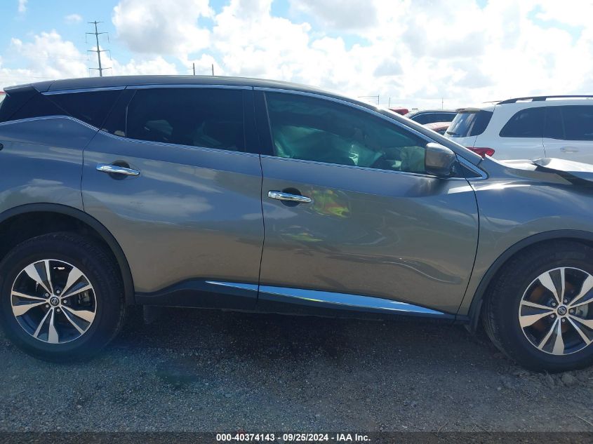 2022 Nissan Murano S Fwd VIN: 5N1AZ2AJ5NC109164 Lot: 40374143