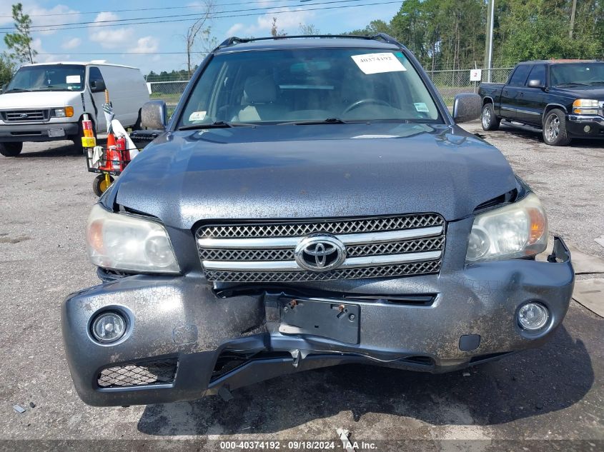 JTEEW21A060013147 2006 Toyota Highlander Hybrid Hybrid