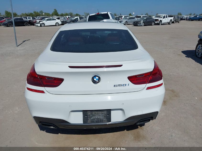 2012 BMW 650I xDrive VIN: WBALX5C54CC893996 Lot: 40374211