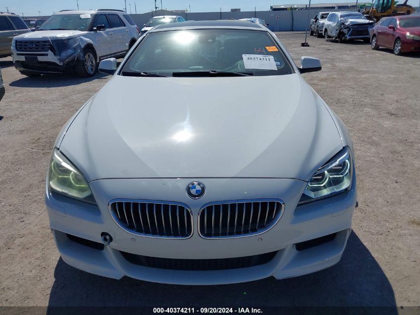 2012 BMW 650I xDrive VIN: WBALX5C54CC893996 Lot: 40374211