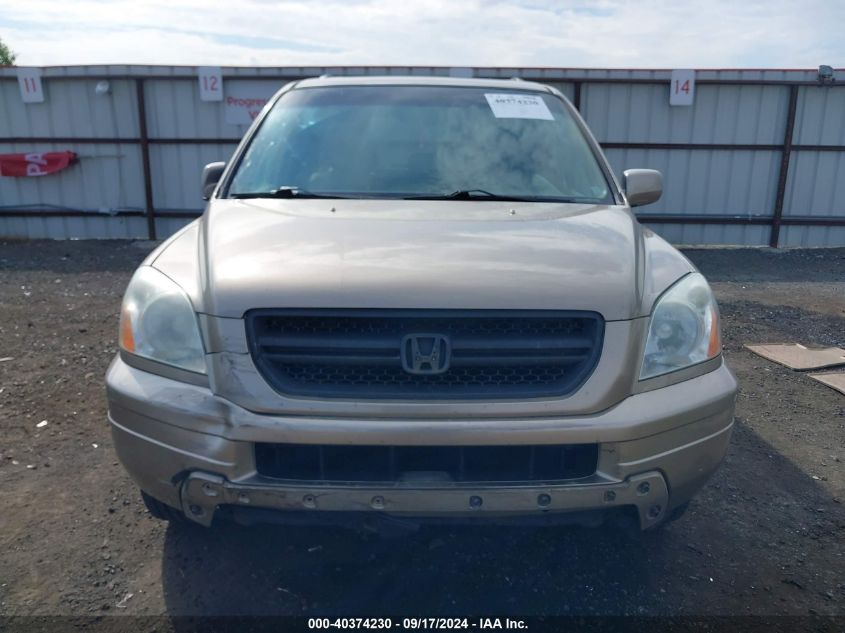 2005 Honda Pilot Ex-L VIN: 2HKYF18515H524985 Lot: 40374230