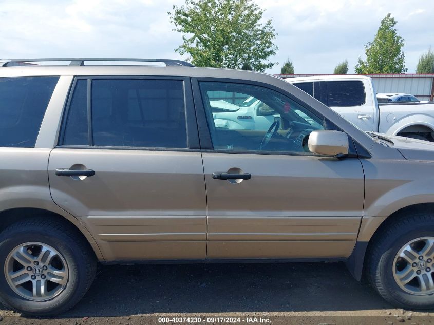 2005 Honda Pilot Ex-L VIN: 2HKYF18515H524985 Lot: 40374230