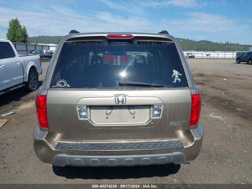 2005 Honda Pilot Ex-L VIN: 2HKYF18515H524985 Lot: 40374230