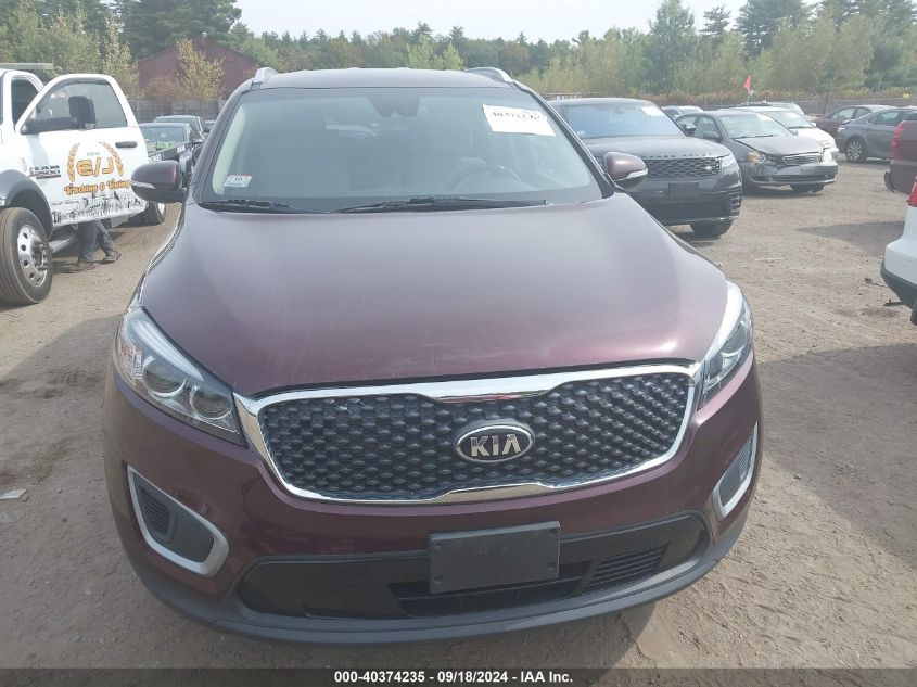 2018 Kia Sorento 2.4L Lx VIN: 5XYPGDA36JG410212 Lot: 40374235