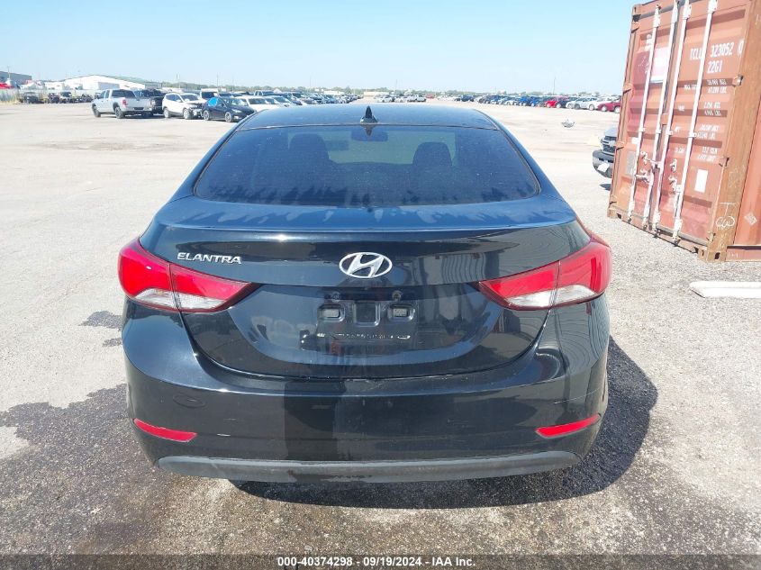 2014 Hyundai Elantra Se VIN: KMHDH4AE5EU136082 Lot: 40374298