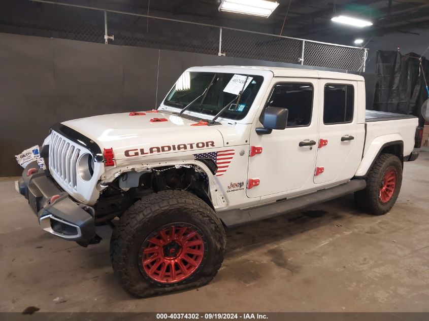 2022 Jeep Gladiator Overland 4X4 VIN: 1C6HJTFG2NL130042 Lot: 40374302