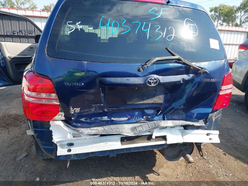 JTEHF21A430124874 2003 Toyota Highlander V6