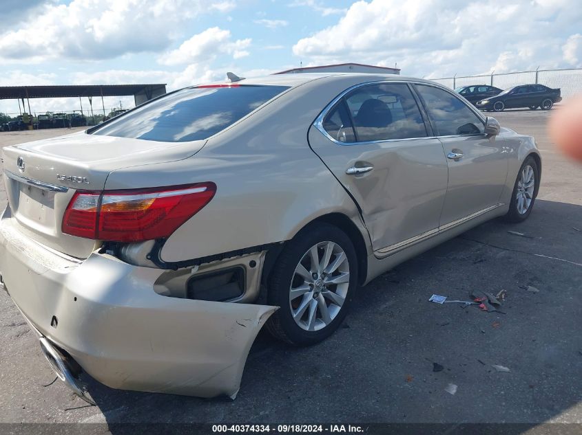 2010 Lexus Ls 460 L VIN: JTHGL5EF8A5040359 Lot: 40374334