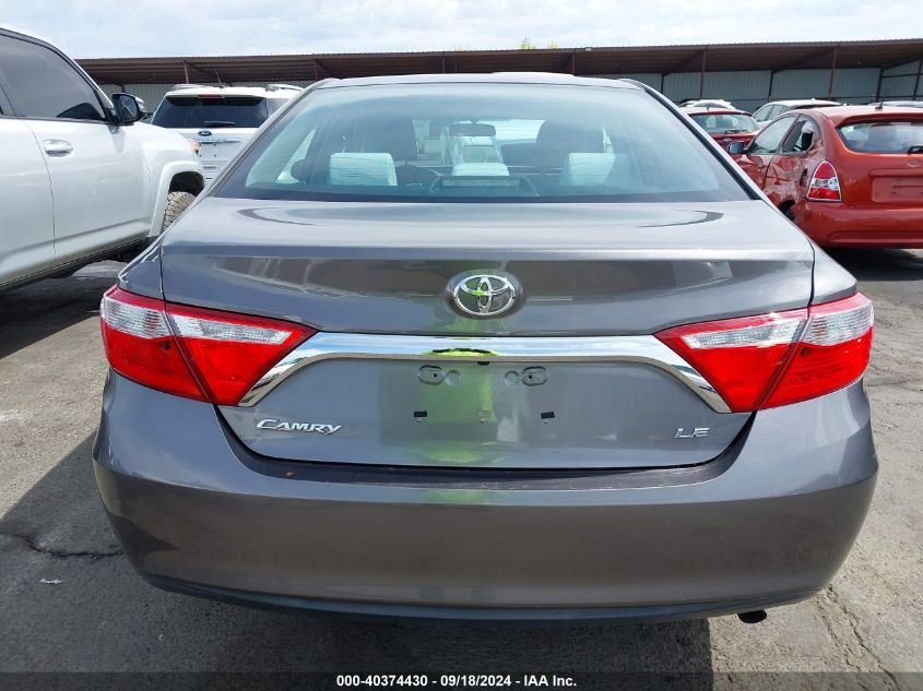 2016 Toyota Camry Le VIN: 4T4BF1FK9GR574798 Lot: 40374430