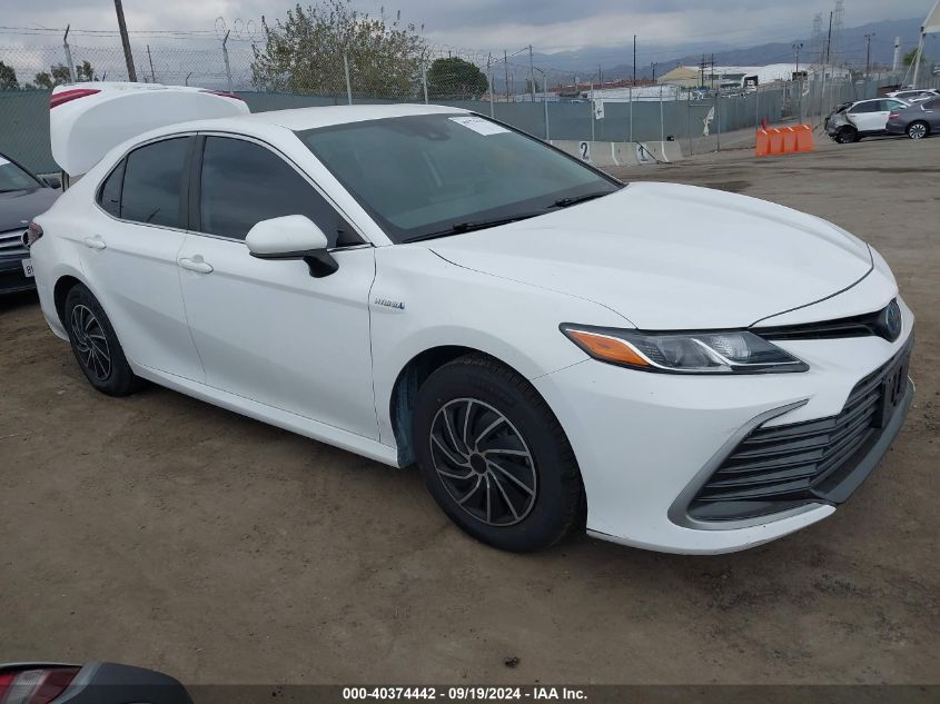 2021 Toyota Camry Le Hybrid VIN: 4T1C31AK7MU550459 Lot: 40374442