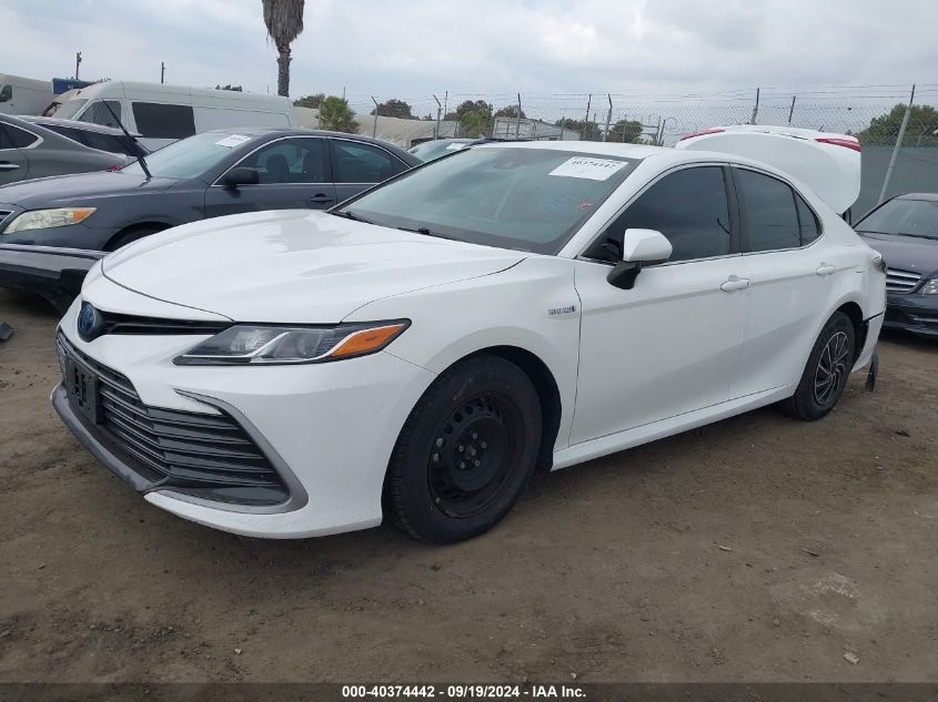 2021 Toyota Camry Le Hybrid VIN: 4T1C31AK7MU550459 Lot: 40374442