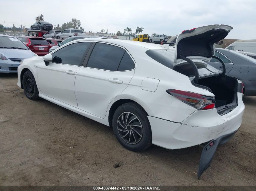 2021 Toyota Camry Le Hybrid VIN: 4T1C31AK7MU550459 Lot: 40374442