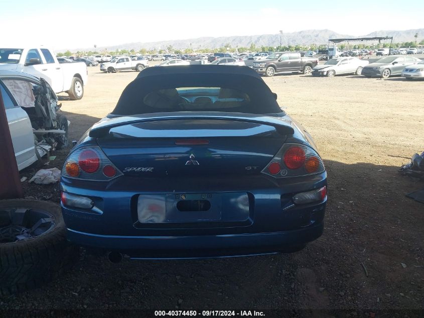 2004 Mitsubishi Eclipse Spyder Gt VIN: 4A3AE55H34E048647 Lot: 40374450