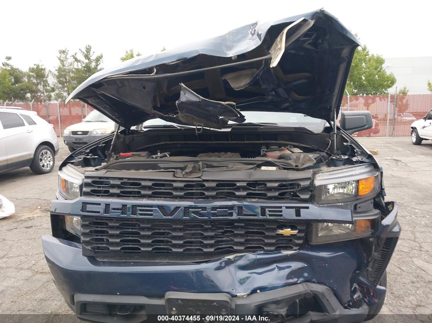 2021 CHEVROLET SILVERADO 1500 2WD  SHORT BED CUSTOM - 1GCPWBEK0MZ264372