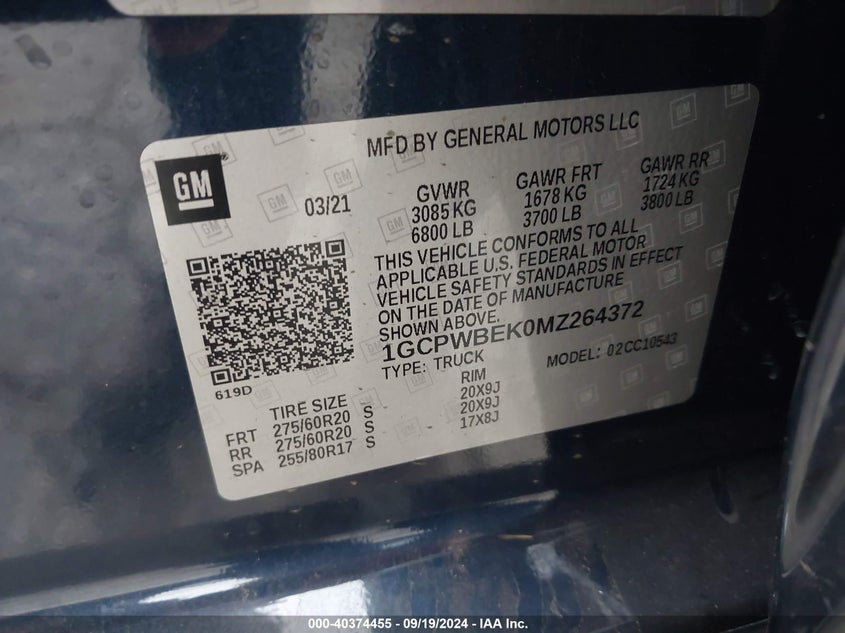 2021 CHEVROLET SILVERADO 1500 2WD  SHORT BED CUSTOM - 1GCPWBEK0MZ264372