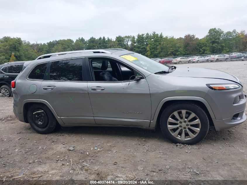 2017 Jeep Cherokee Overland 4X4 VIN: 1C4PJMJS5HW625957 Lot: 40374474