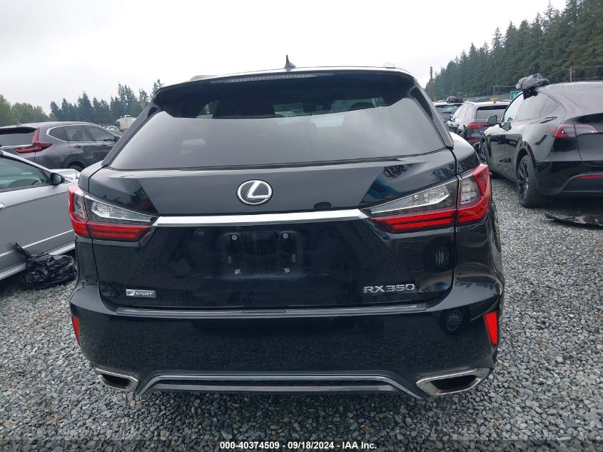 2017 Lexus Rx 350 VIN: 2T2BZMCA9HC108446 Lot: 40374509