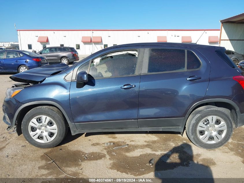 2018 Chevrolet Trax Ls VIN: 3GNCJKSB7JL159548 Lot: 40374561