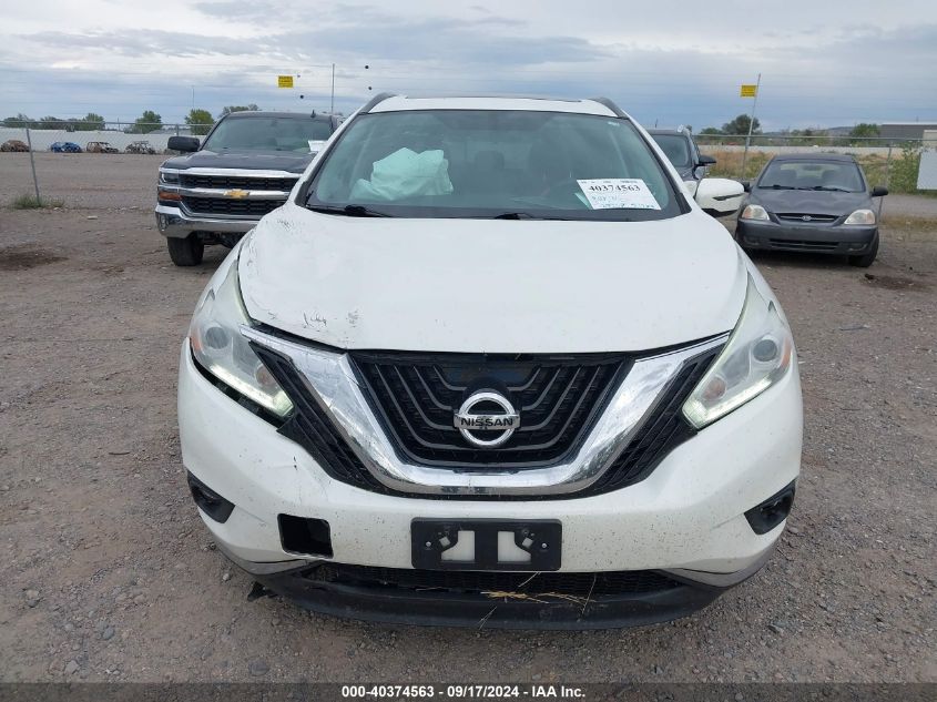 2017 Nissan Murano Sv VIN: 5N1AZ2MH9HN123909 Lot: 40374563