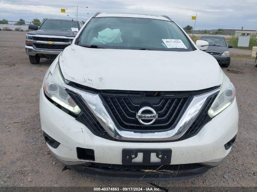 2017 Nissan Murano Sv VIN: 5N1AZ2MH9HN123909 Lot: 40374563