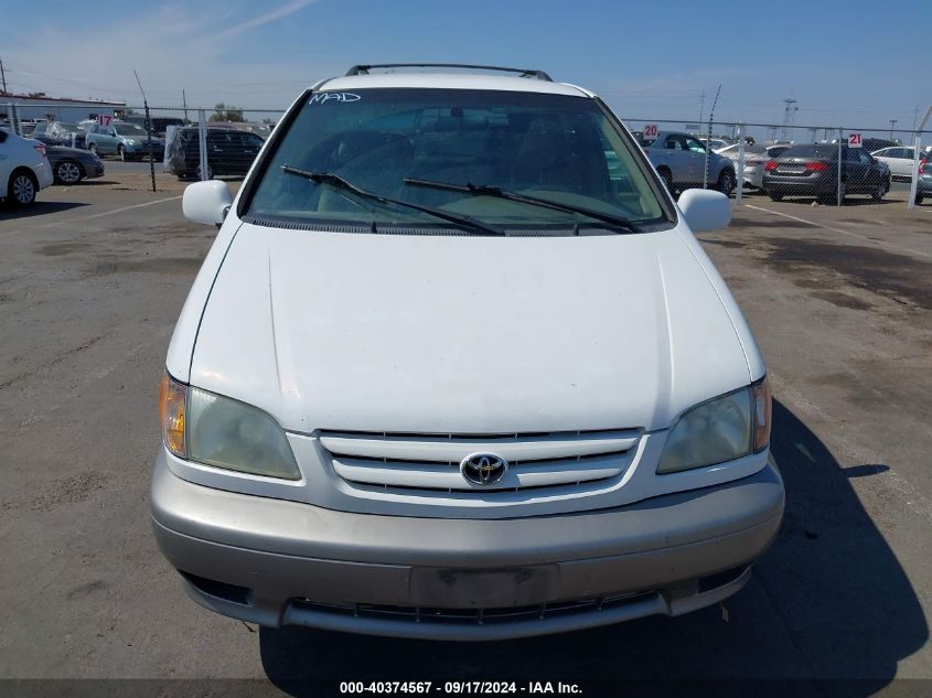 2002 Toyota Sienna Le VIN: 4T3ZF13C32U495763 Lot: 40374567