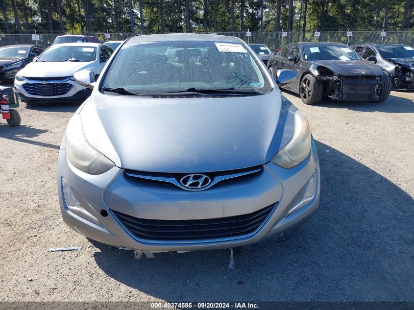 2014 Hyundai Elantra Se VIN: KMHDH4AE2EU149596 Lot: 40374595