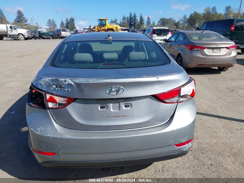 2014 Hyundai Elantra Se VIN: KMHDH4AE2EU149596 Lot: 40374595