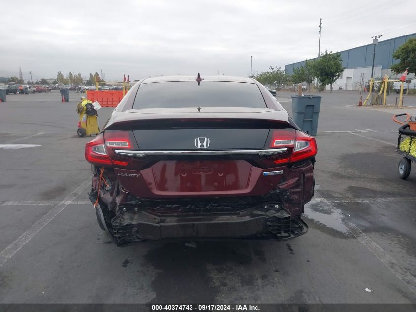 2018 Honda Clarity Plug-In Hybrid Touring VIN: JHMZC5F39JC001496 Lot: 40374743