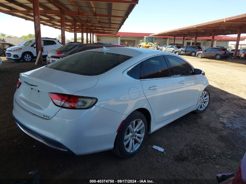 2015 Chrysler 200 Limited VIN: 1C3CCCAB5FN648228 Lot: 40374750