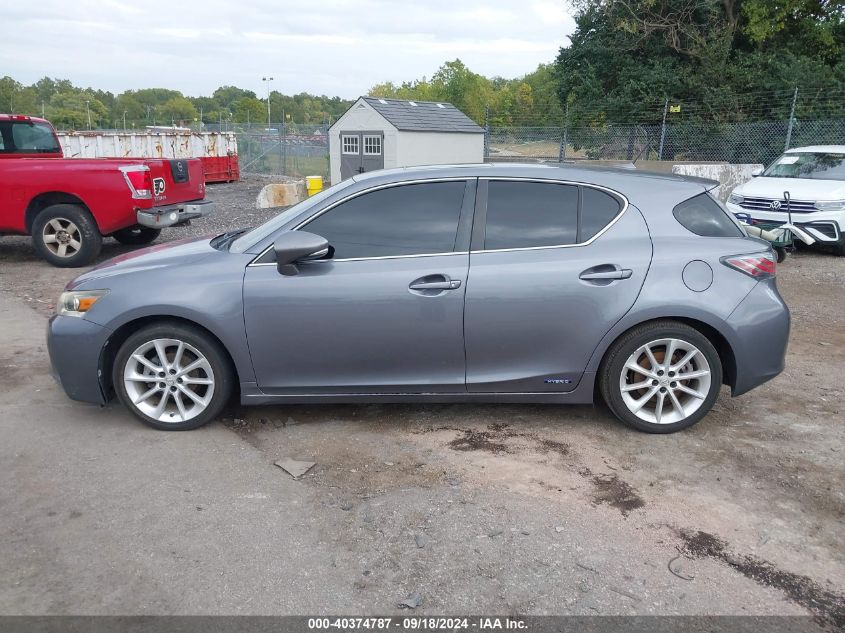 2012 Lexus Ct 200H Premium VIN: JTHKD5BH1C2103836 Lot: 40374787