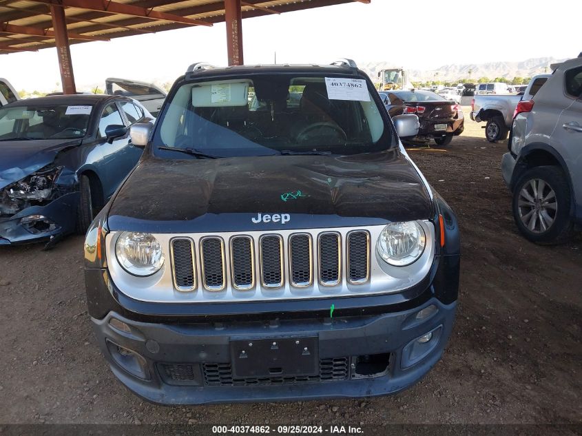 2016 Jeep Renegade Limited VIN: ZACCJADT9GPC91445 Lot: 40374862