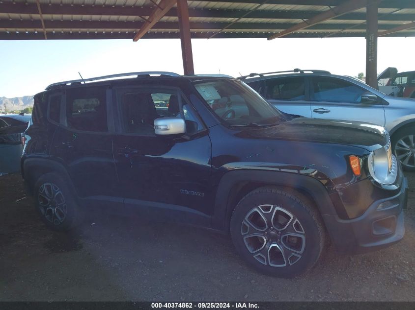 2016 Jeep Renegade Limited VIN: ZACCJADT9GPC91445 Lot: 40374862