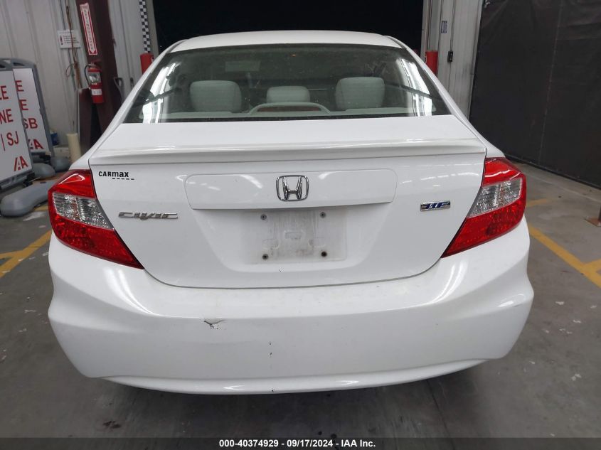 2012 Honda Civic Hf VIN: 2HGFB2F64CH324274 Lot: 40374929