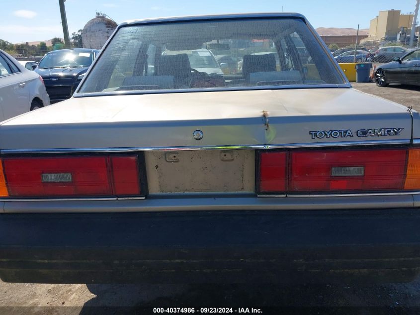 JT2SV12E8G0405860 1986 Toyota Camry Dlx