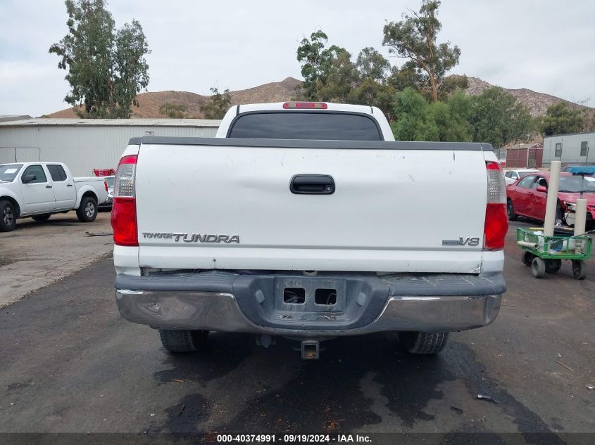 2006 Toyota Tundra Sr5 V8 VIN: 5TBET34196S537403 Lot: 40374991