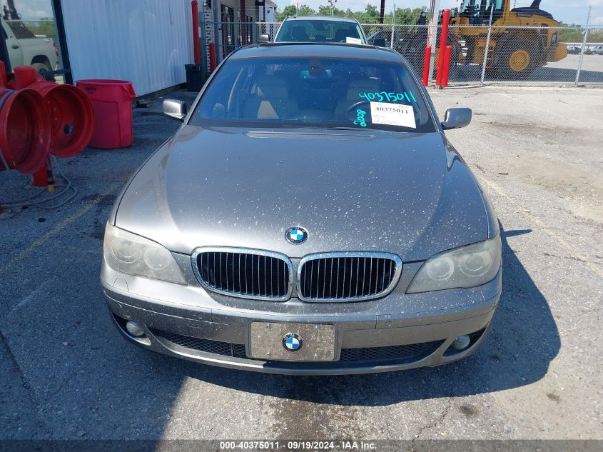 2008 BMW 750Li VIN: WBAHN83528DT85556 Lot: 40375011