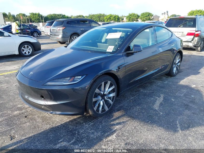 2024 Tesla Model 3 VIN: 5YJ3E1EA1RF752407 Lot: 40375072