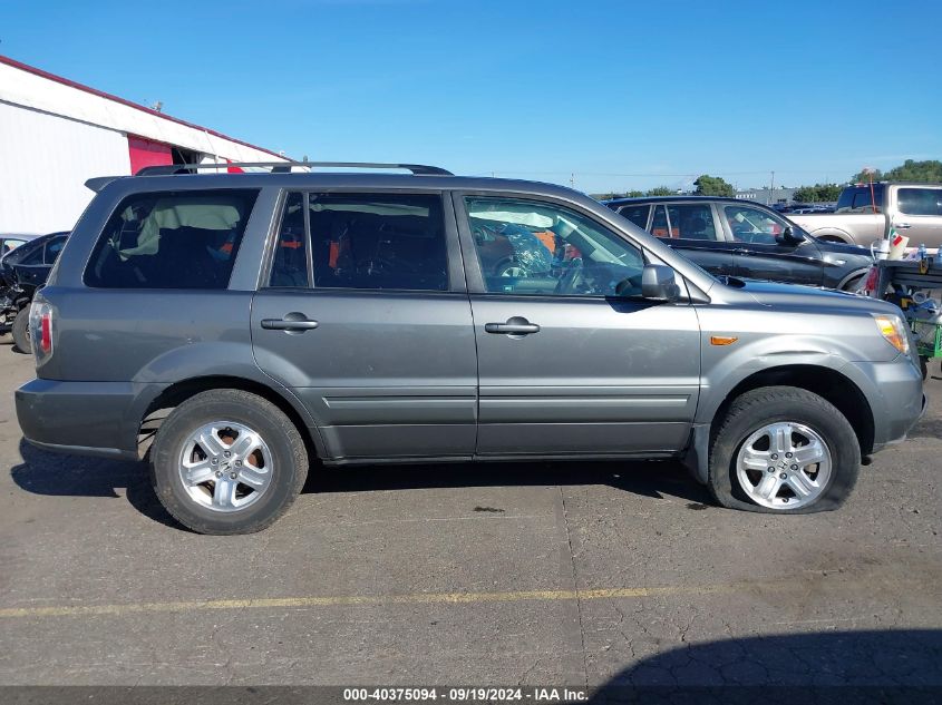 2008 Honda Pilot Vp VIN: 5FNYF28238B005063 Lot: 40375094