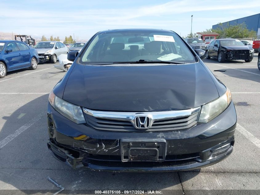 2012 Honda Civic Ex VIN: 19XFB2F86CE368580 Lot: 40375105