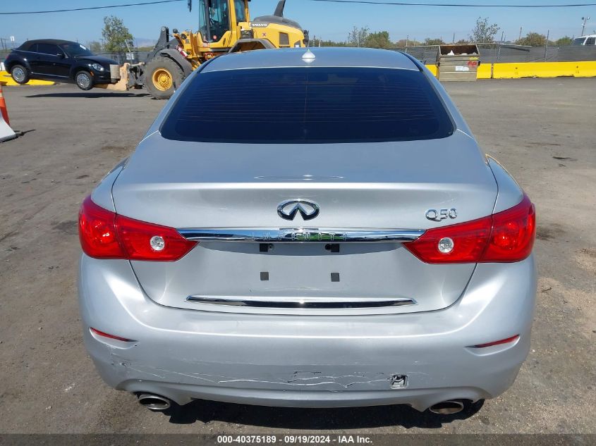 2014 Infiniti Q50 Premium VIN: JN1BV7AP2EM685118 Lot: 40375189