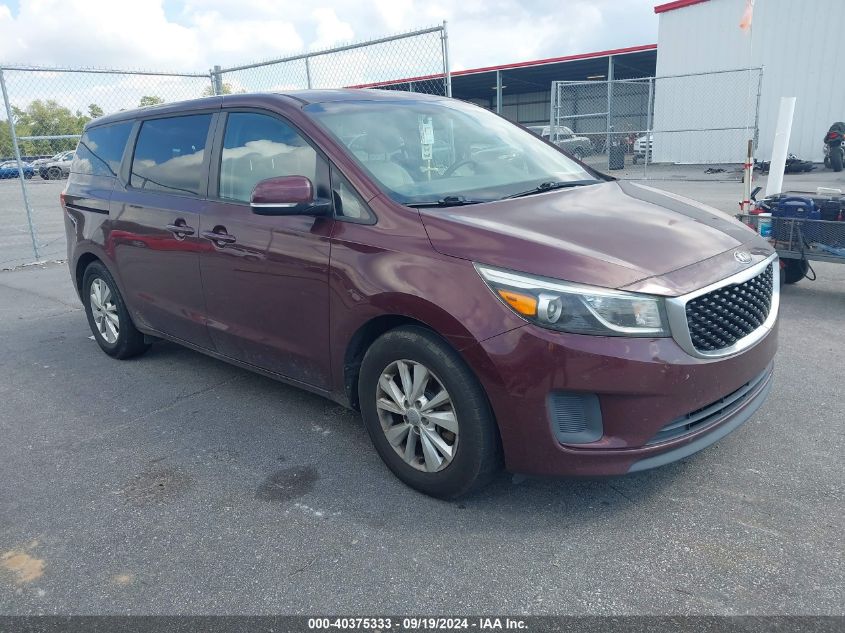 KIA SEDONA LX 2017