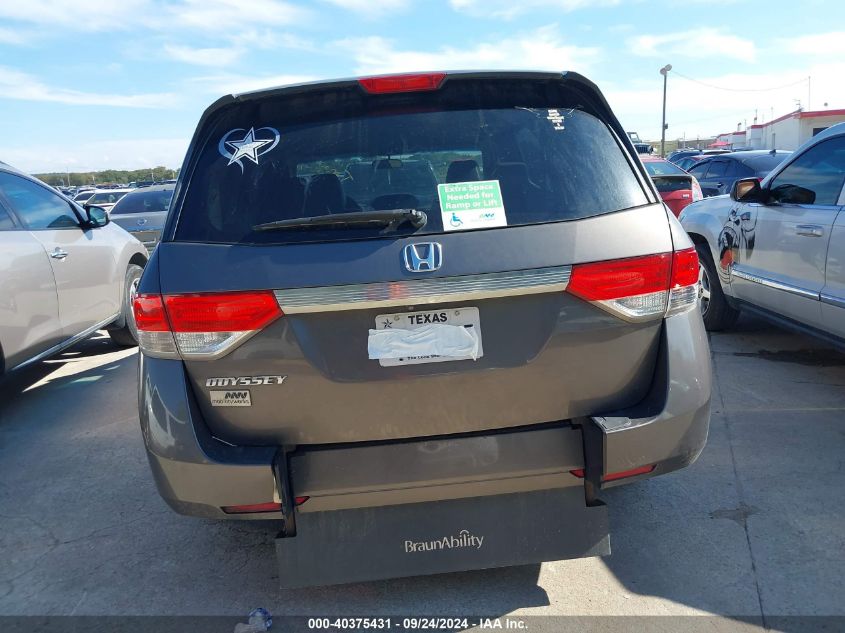 2014 Honda Odyssey Ex VIN: 5FNRL5H42EB110219 Lot: 40375431