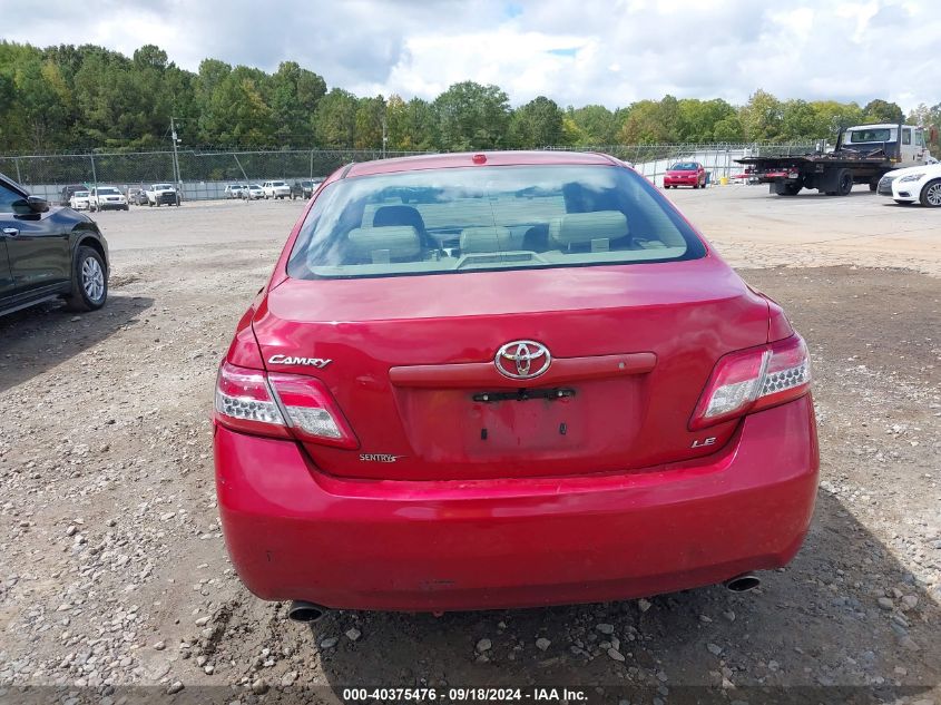 2010 Toyota Camry Le V6 VIN: JTNBK3EK1A3047810 Lot: 40375476