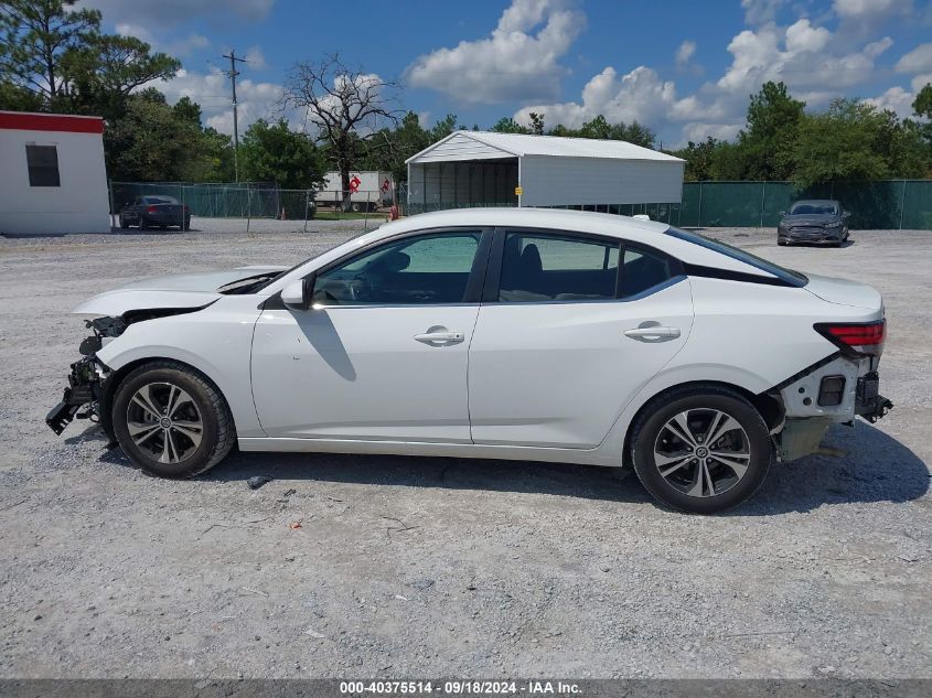 2022 Nissan Sentra Sv Xtronic Cvt VIN: 3N1AB8CV0NY262055 Lot: 40375514