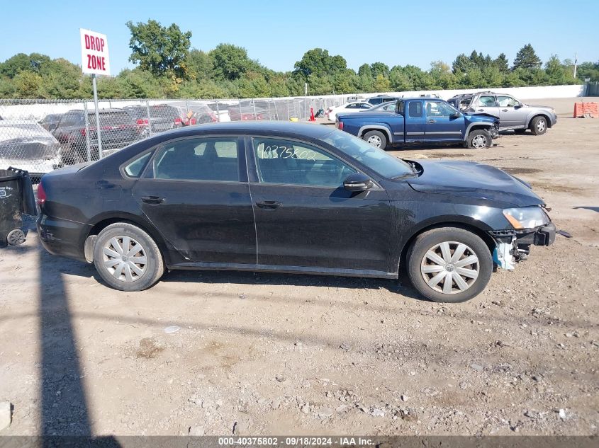 2012 Volkswagen Passat S VIN: 1VWAP7A34CC054791 Lot: 40375802