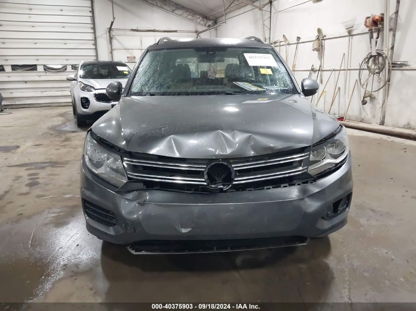 2016 Volkswagen Tiguan S VIN: WVGAV7AX5GW581766 Lot: 40375903